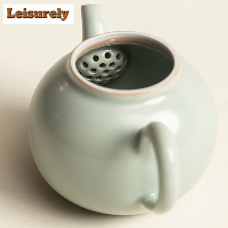 Azure Ru Kiln Tea Set Complete Set Luxury Set Of Cups Gaiwan Tea Ceremony Set Tea Maker Teapot And Tea Cup Set Tableware Gift