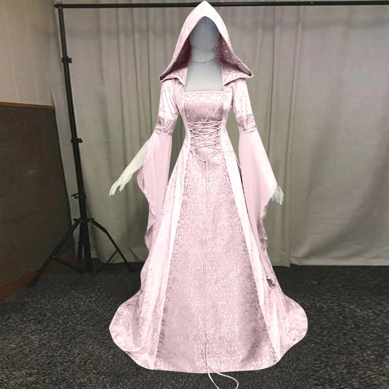 Disfraz De Halloween Para Mujer, Vestido Largo Medieval Renacentista