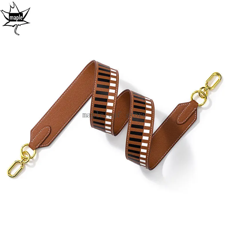 98cm Elephant Grey Long Shoulder Bag Strap Split Leather Luxury High Quality Gold Silver Buckle Replacement Women Bag Belt