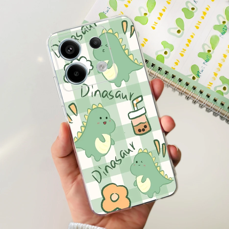Chic Painted Clear Silicone Phone Case with Bumper Protection