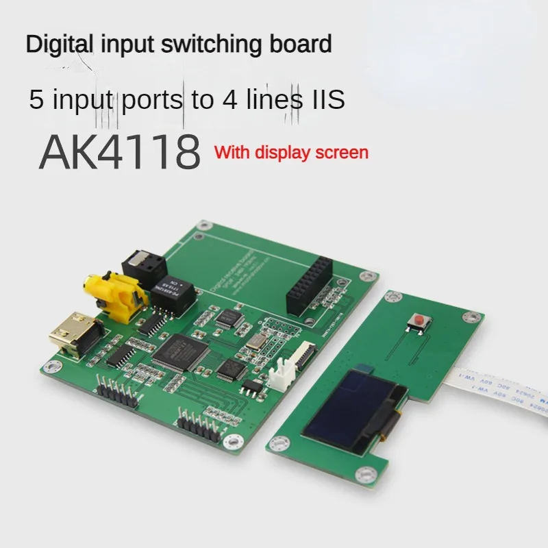 

AK4118 Receiver Board Decodes Coaxial USB Bluetooth Fiber To IIS I2s Support XMOS Amanero