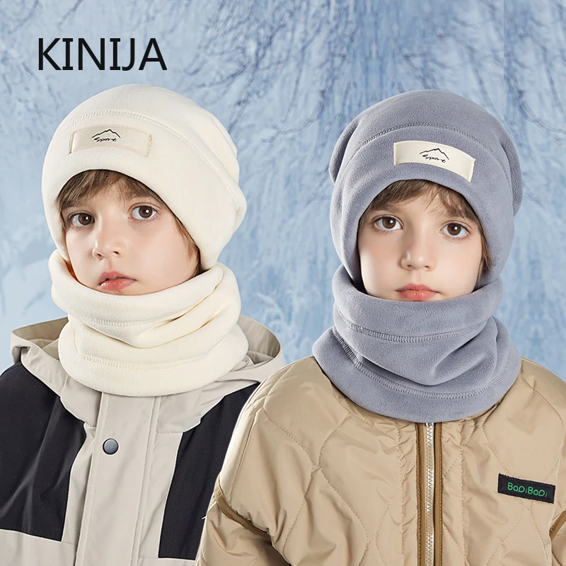 Chapeau HIVER en polar avec POMPON - Fleece hat 6-12 mois main image 1