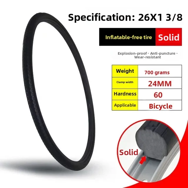 26-Inch  Tire for Bicycles 26x.95 Iatable Tire 24/26x 3/8 Bicycle  Tire with Inner Tube Cycling Equipment Acce... 3