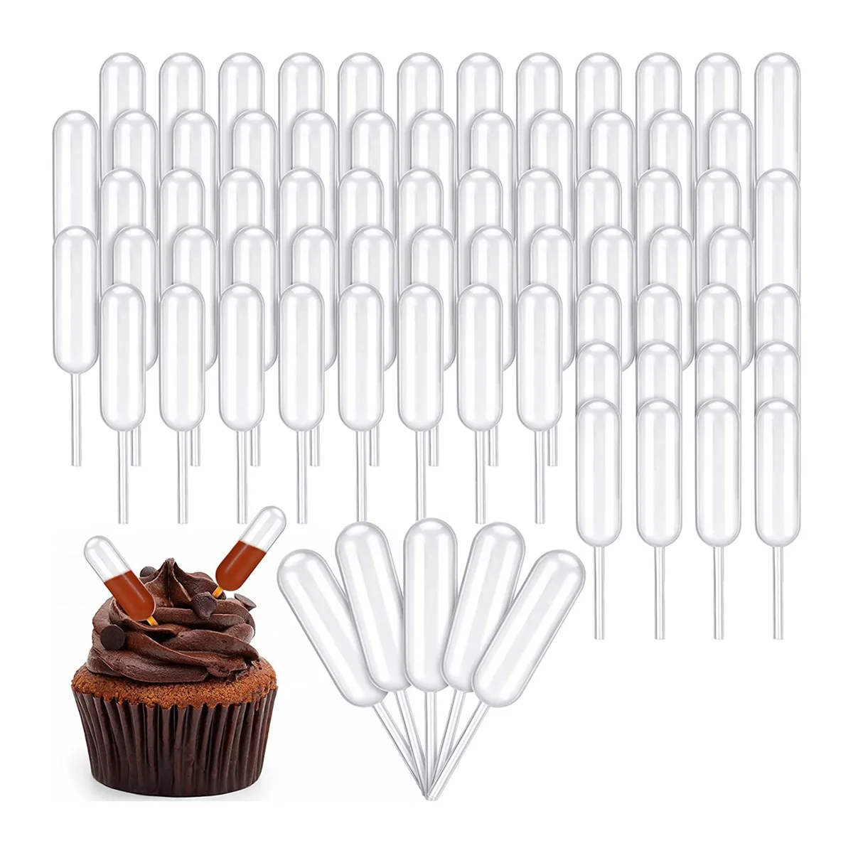 

1000 Pcs 4 Ml Plastic Pipettes Squeeze Transfer Dropper Disposable Liquid Dropper Transfer Pipettes