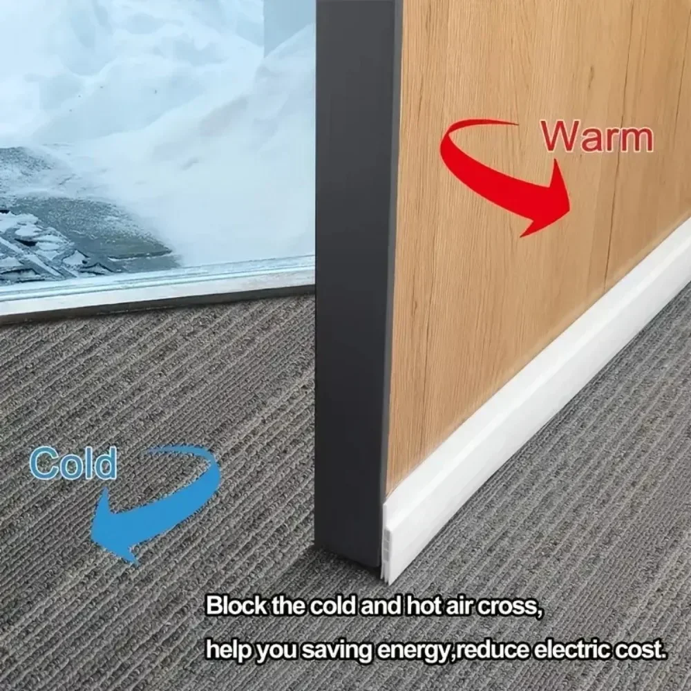 NEW Door Draft Stopper Under Door Sealing Weather Strip Bottom Draught Excluder Tape Protector For Home Soundproof