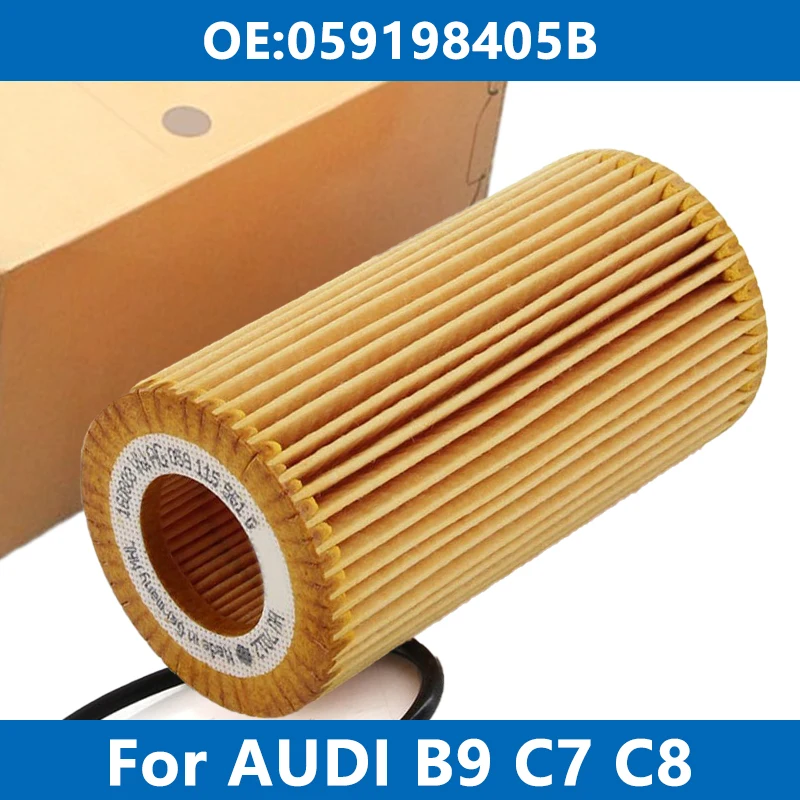 1/6/10PCS Car Engine Oil Filter 059198405B For AUDI B9 C7 C8 D5 A4 A5 A6 A7 A8 3.0TDI 45 50 Hybrid Q5 Q7 Q8 VW AMAROK TOUAREG