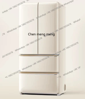 Large capacity retro French four-door household refrigerator air-cooled automatic ice maker refrigerator