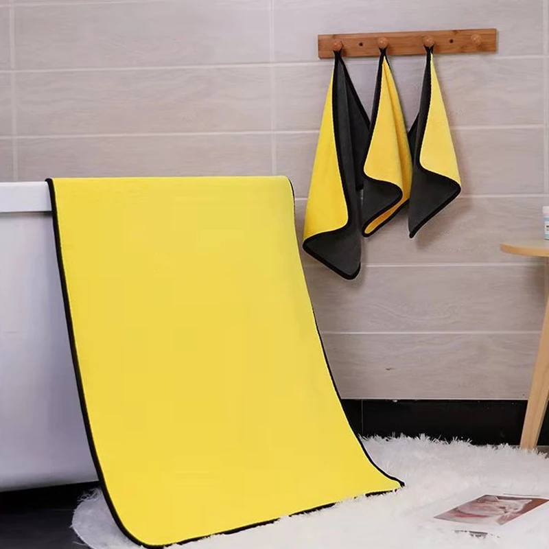 Coral velvet pet towel for cat absorb water dogs and cats bath towels not easy to shed hair keep warm comfortable pet bath towel