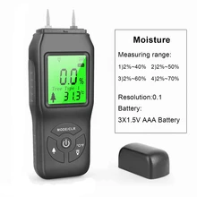 

Wood Moisture Meter 0~99.9% Timber Hygrometer Timber Damp Detector Tree Density Digital Wood Humidity Tester