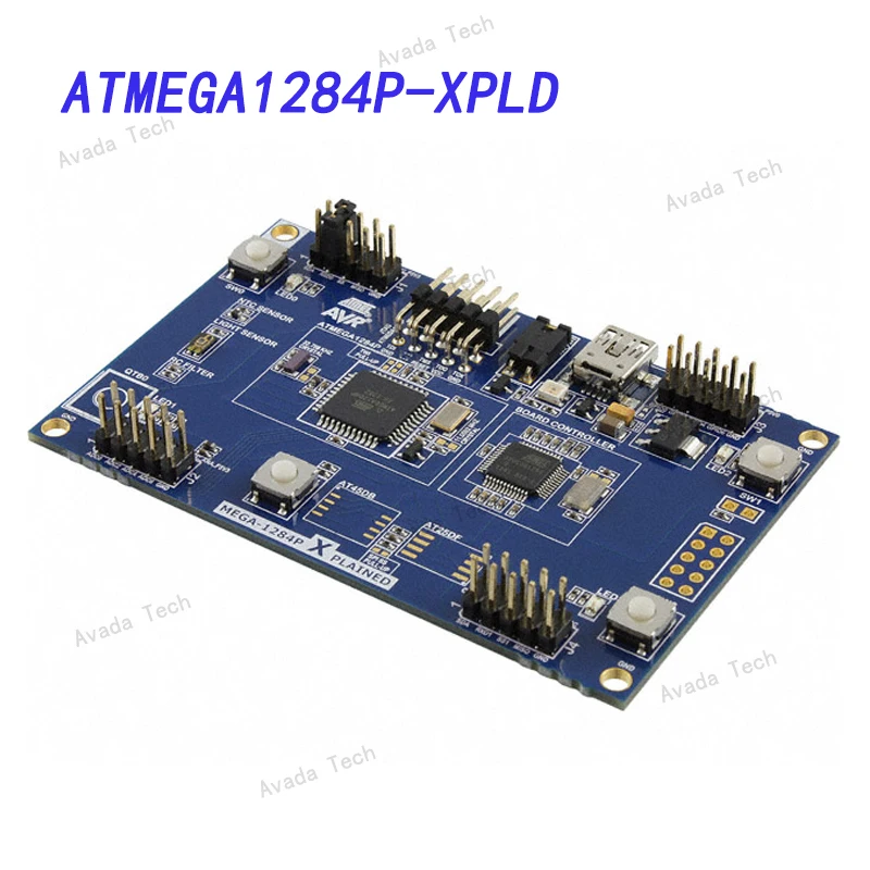 

Avada Tech ATMEGA1284P-XPLD Evaluation kit ATMEGA1284P MCU sensor mechanical button LED UART to USB bridge