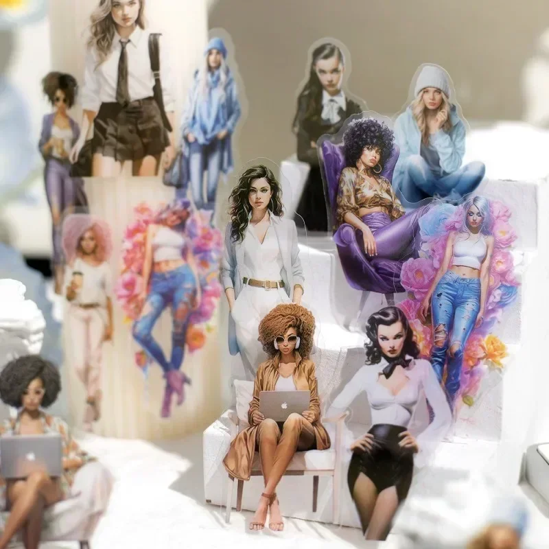 Sticker Girl Life Journal Urban Life Fashion Girls Handbook Daily Decorative Stickers Package Scrapbook 30Pieces 154*88mm