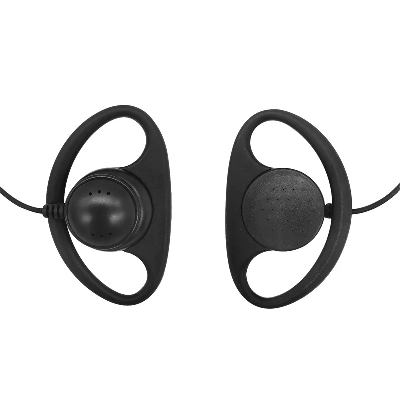 RISENKE-D-Ring PTT Mic Earpiece Headset,for Motorola T200TP,T260,T100,T100TP,T402,T460,T465,T600,T605,T800,Talkabout Radio,2Pcs