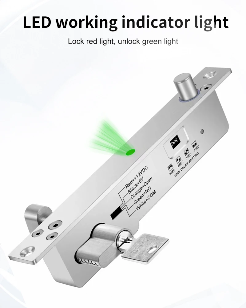 Electric Bolt Lock Fail Secure Electromagnetic Lock for Door Access Control Syst