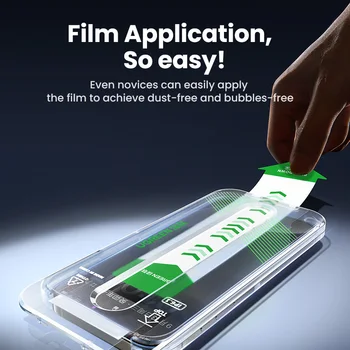 UGREEN Dust-free Screen Protector For iPhone 15 Pro Max Tempered Glass For iPhone 16 Pro Screen Protectors 15Pro Plus Film