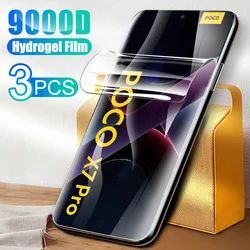 Ultimate 3 - Pack Soft Hydrogel Screen Protector Set - Advanced 999D Protection, Not Glass - Poco X7 5G (1 Piece)