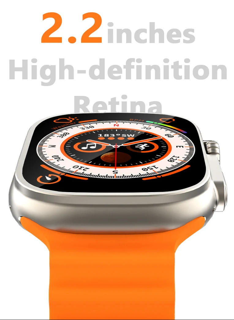 HD8 Ʈ + Ʈ ġ , 49mm 2.2 ġ HD ũ ħ NFC Ʈġ   ƮϽ ġ, ȵ̵ IOS IWO Ʈ 3
