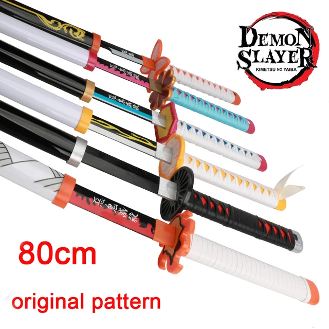 Kimetsu no Yaiba Original Anime Katana Cosplay Weapon Demon Slayer Sword Zenitsu Kyoujurou Tanjiro Swords 1
