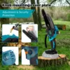 Koopa Tool 6-inch mini brushless electric chain saw, safety lock & automatic oiling system for wood cutting/branch pruning 6