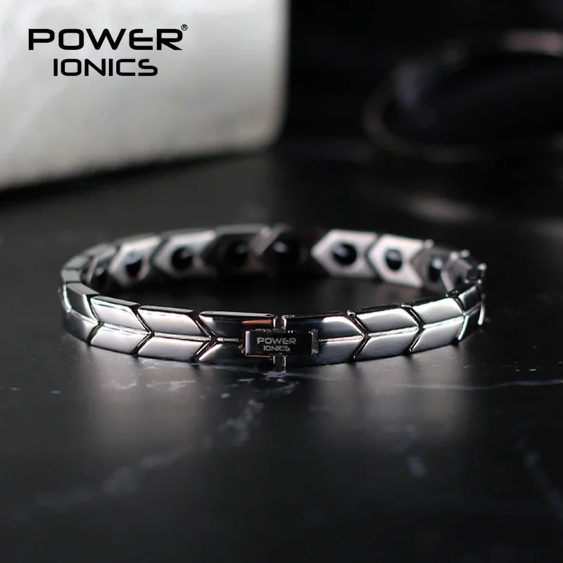 Power Ionics Pfeil Stil 100% Titan Bio Germanium Gesundheit Mode Armband Körper kommen mit frei einstellen Werkzeug