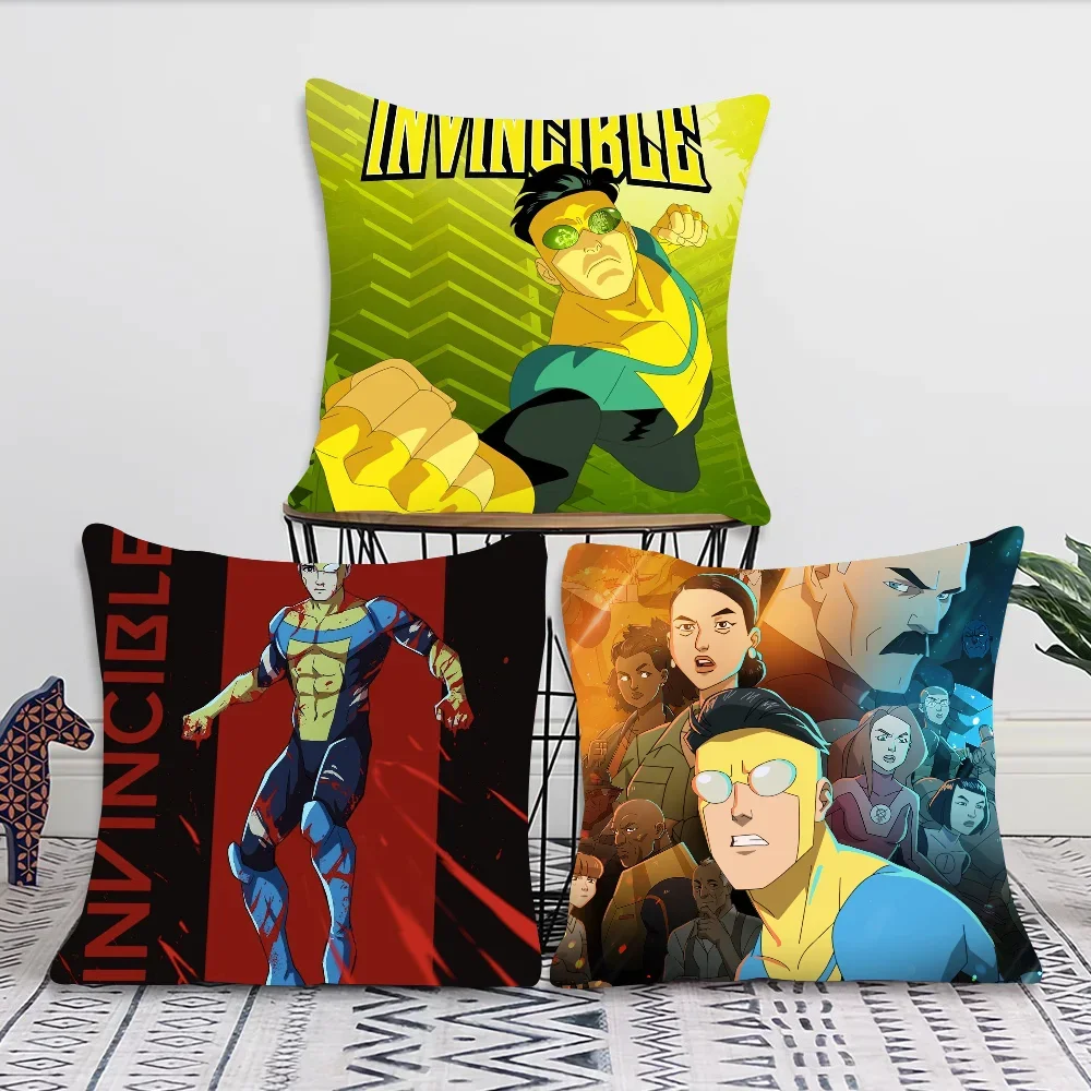 I-Invincible Season 2 Cartoon Pillow Case Square Pillow Bedroom Sofa Leisure Comfort CushionCarLiving Room Home Decoration 40X40 4