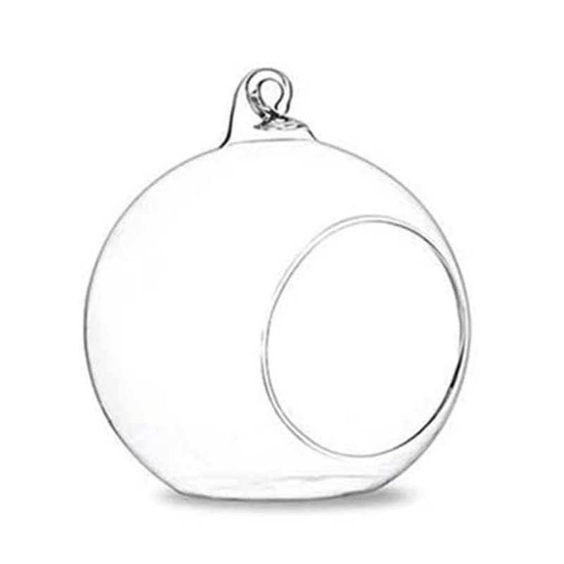 Hanging Glass Terrarium Tea Light Candle Holder Succulents Vase Hanger for Home Wedding Party Indoor Outdoor Decor 4