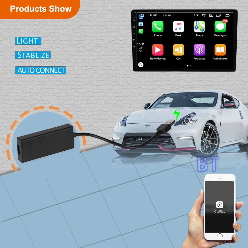 Портативный беспроводной адаптер CarPlay, универсальный адаптер Android  Auto AI Box Bluetooth-совместимый автомобильный адаптер Mirrorlink для  автомобиля Mirrorlink | AliExpress