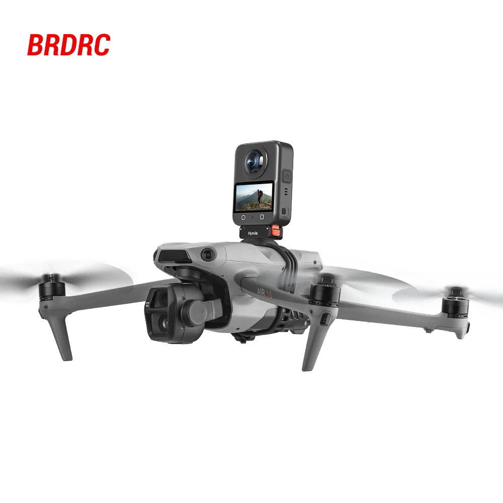 BRDRC Support Extension Drone Gris Clair - Fixation 1/4"-20 Ultra-Légère