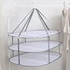 New Solid Color Household Clothes Drying Net Sweater Anti-deformation Drying Netting Simple Style Underwear Socks Drying Basket 1