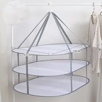New Solid Color Household Clothes Drying Net Sweater Anti-deformation Drying Netting Simple Style Underwear Socks Drying Basket 1