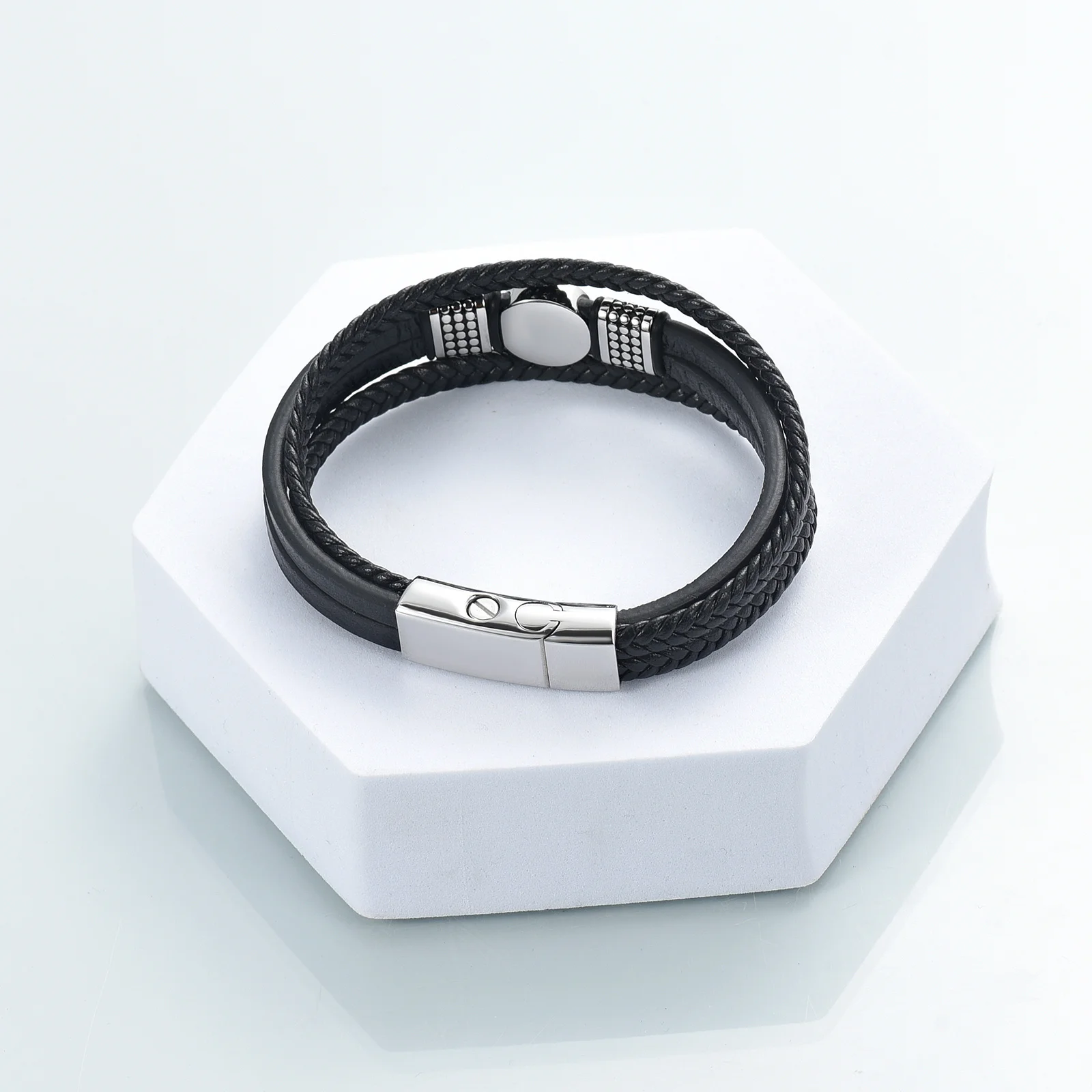 Viking Urn Bracelet for Ashes for Men Women - Leather Ashes Bracelets with Magnetic Clasp - Cremation Jewelry Cuff Bangle