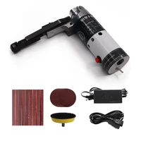 Angle Grinder Electric Belt Sander DIY Mini Grinder 10000/min Small Hand-held Machine With 9pcs Sanding Belt Woodworking 1