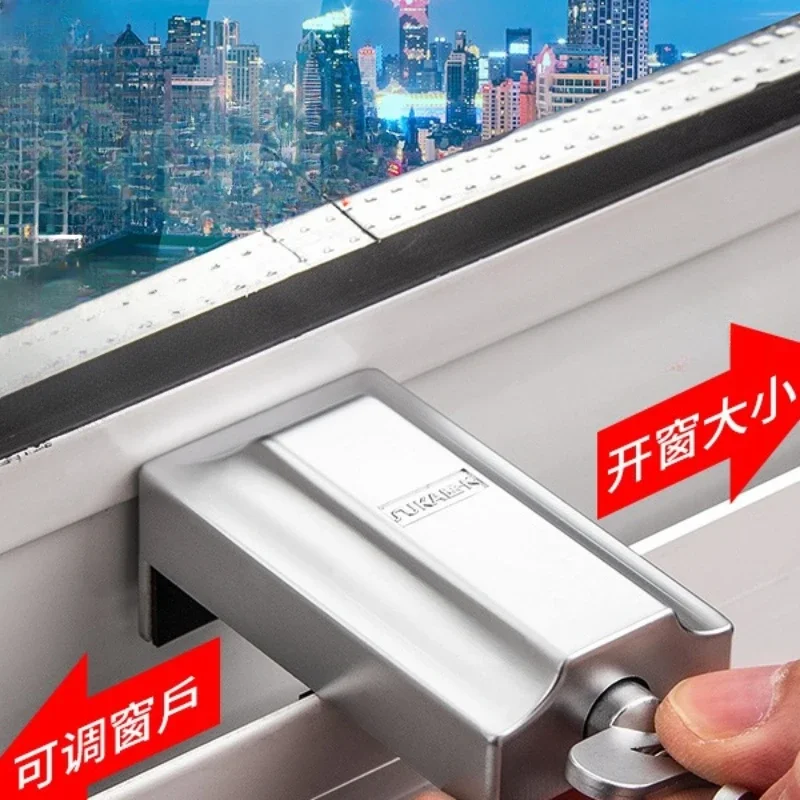 Window Security Key Lock Sliding Doors Windows Restrictor Child Safety Anti-theft Door Stopper Windows Children Baby Safety Lock