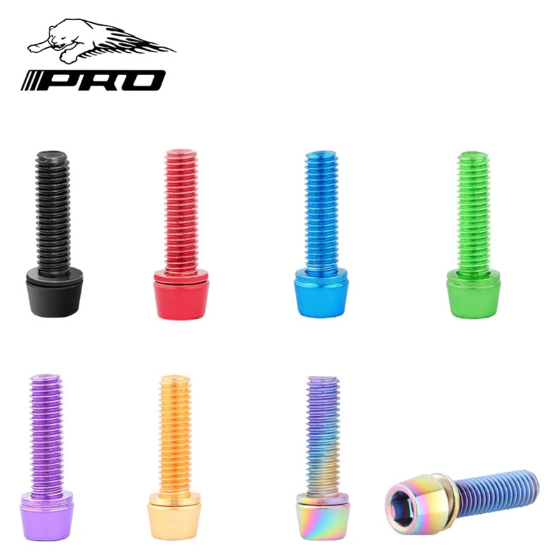 Bicycle Stem Bolts 6pcs/set M5*18mm MTB Stem Screws Colorful Stainless Steel Bike Stem Riser