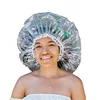 Oversized Large Transparent Shower Cap Reusable Waterproof Oil Baking Bathing Hat for Women Men Thick Long Braids Hair 2
