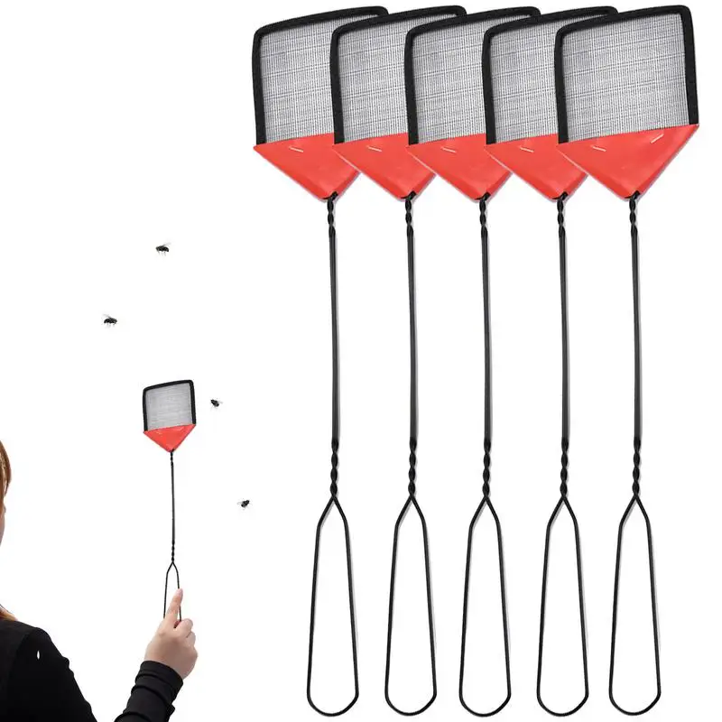 FlySwatterLongHandleFlyswatterFlapperInsectKillerSwatterSet