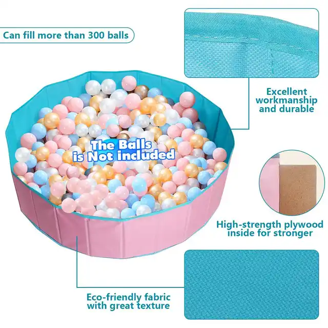 Folding Baby Toys Ball Pool Portable Baby House Ocean Indoor Outdoor Games Kids Playing House Room Decor Baby Birthday Gift 4