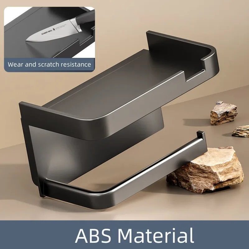 Wall Mounted Toilet Paper Holder Rustproof Thickened Plastic Storage Rack For Bathroom Kitchen Toilet Paper Roll Holder 3