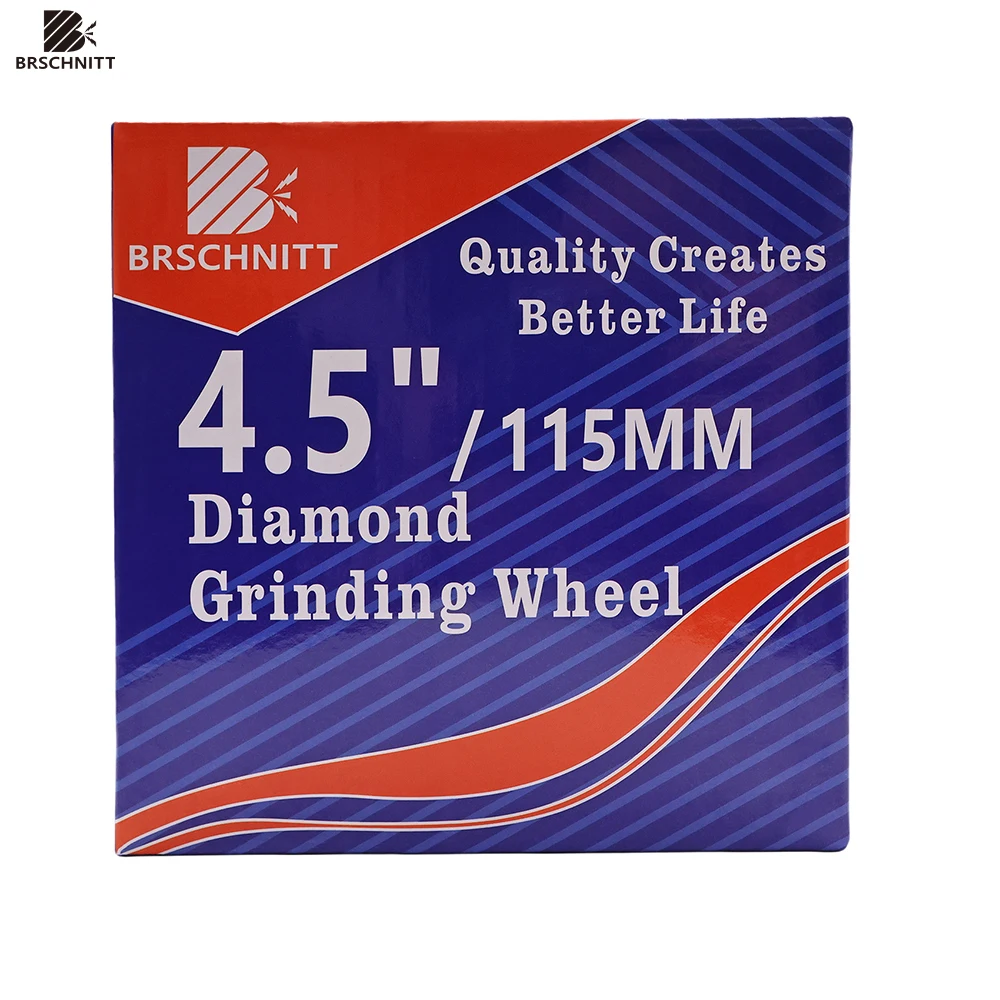 BRSCHNITT 1pc Sintering Cyclone Grinding Wheel 4.5inch/115mm For Concrete Masonry hard stone Granite Marble Grinding Wheel
