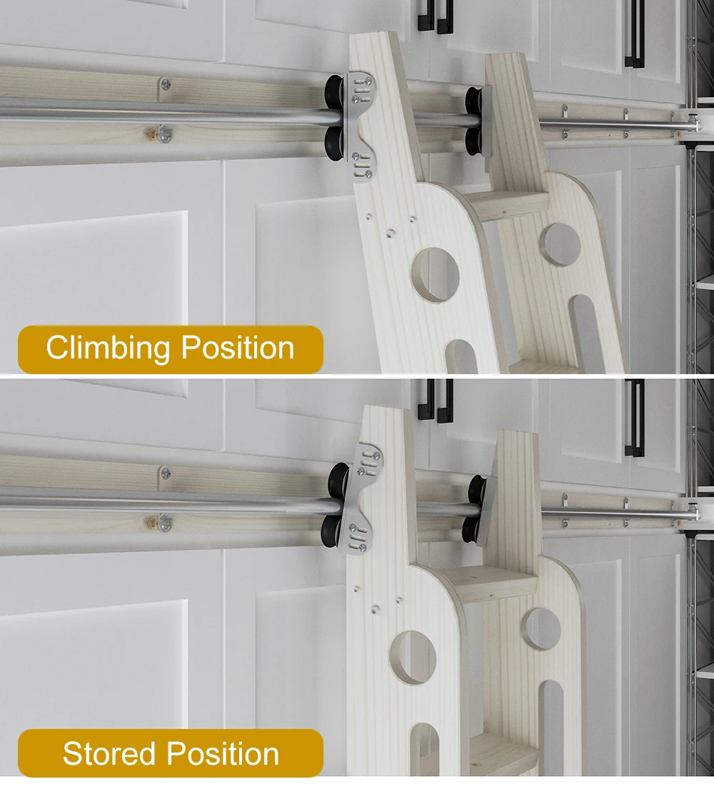 Sliding Library Ladder Uneven Floor How To Build A Rolling Library