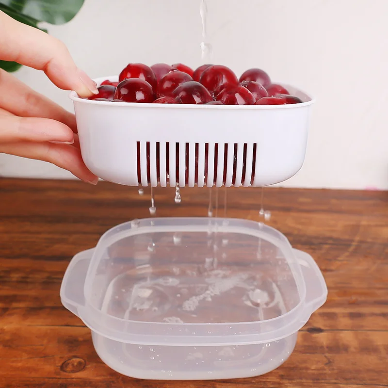 Food Storage Box Container Portable Refrigerator Fruit Vegetable