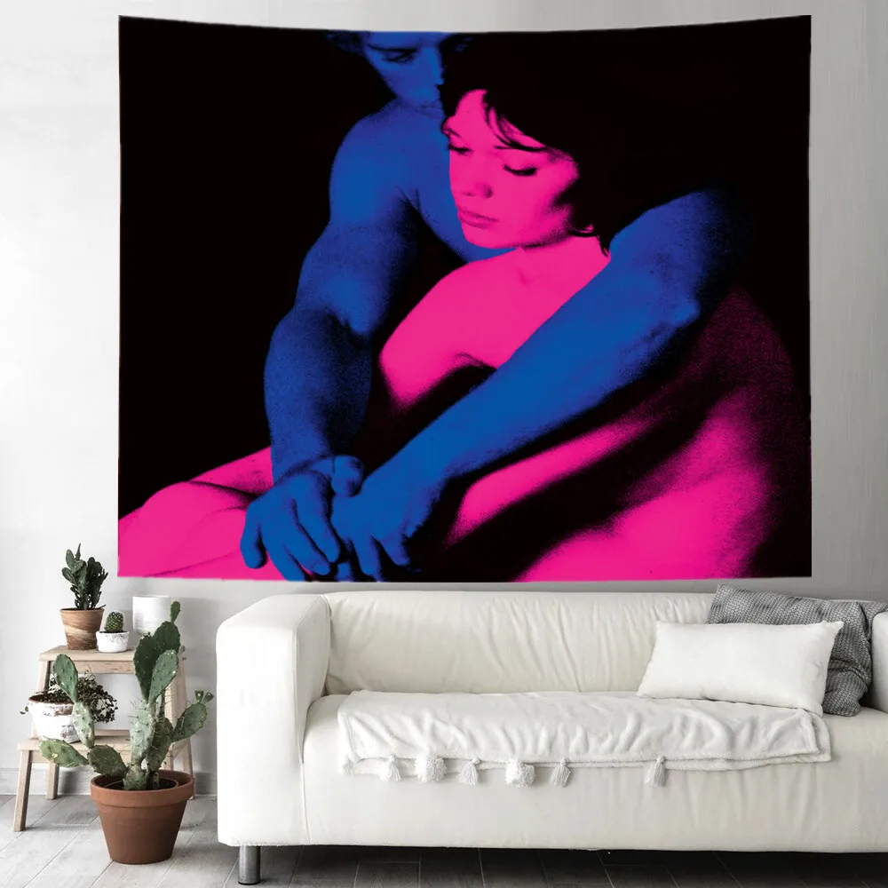 TV Girl Poster Wall Tapestry Hippie Couple Lover Meme Tapestry Bedroom Decoration Paintings tapestry decorations