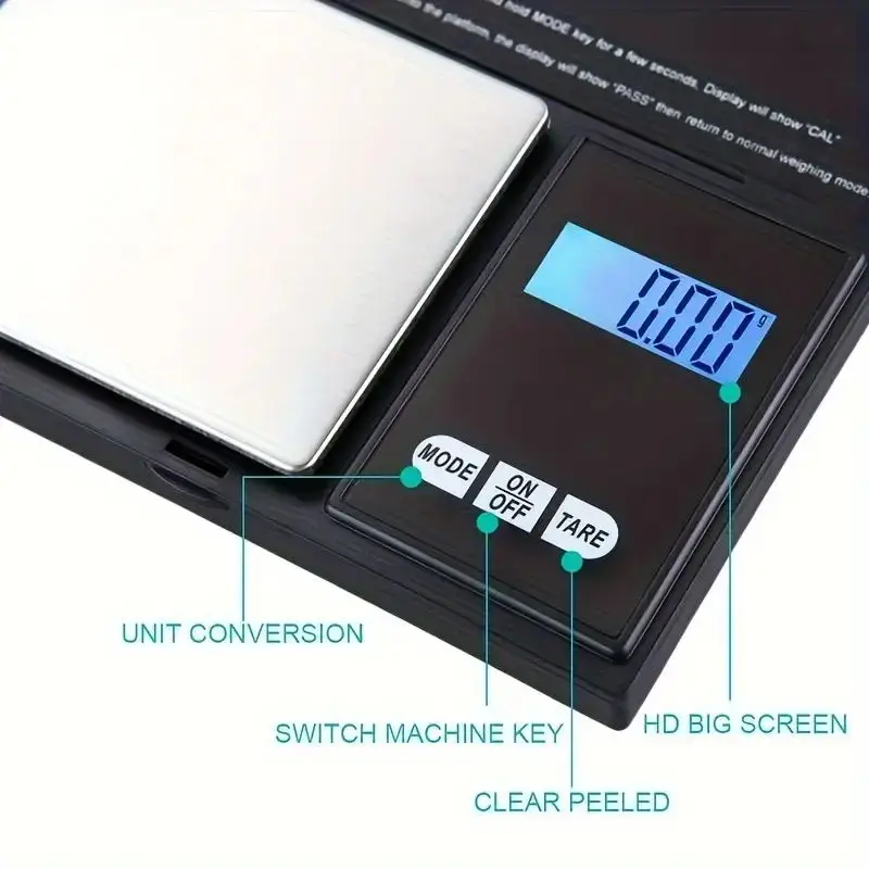 Precision Jewelry Digital Pocket Scale - High-Accuracy, Portable and Compact Design