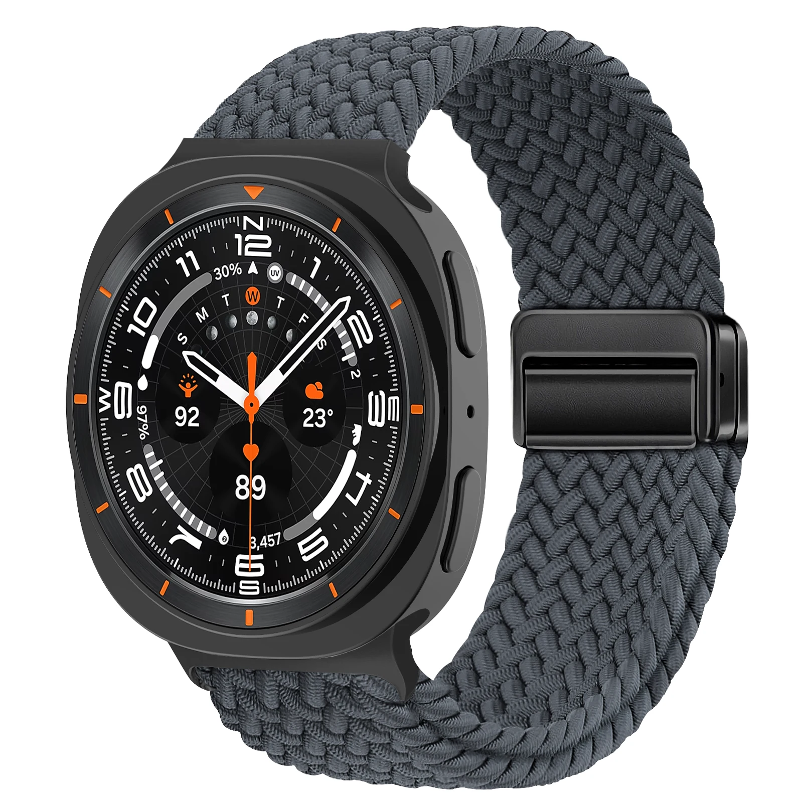 Magnetic Braided Nylon Watch Band Bracelet - Universal Fit