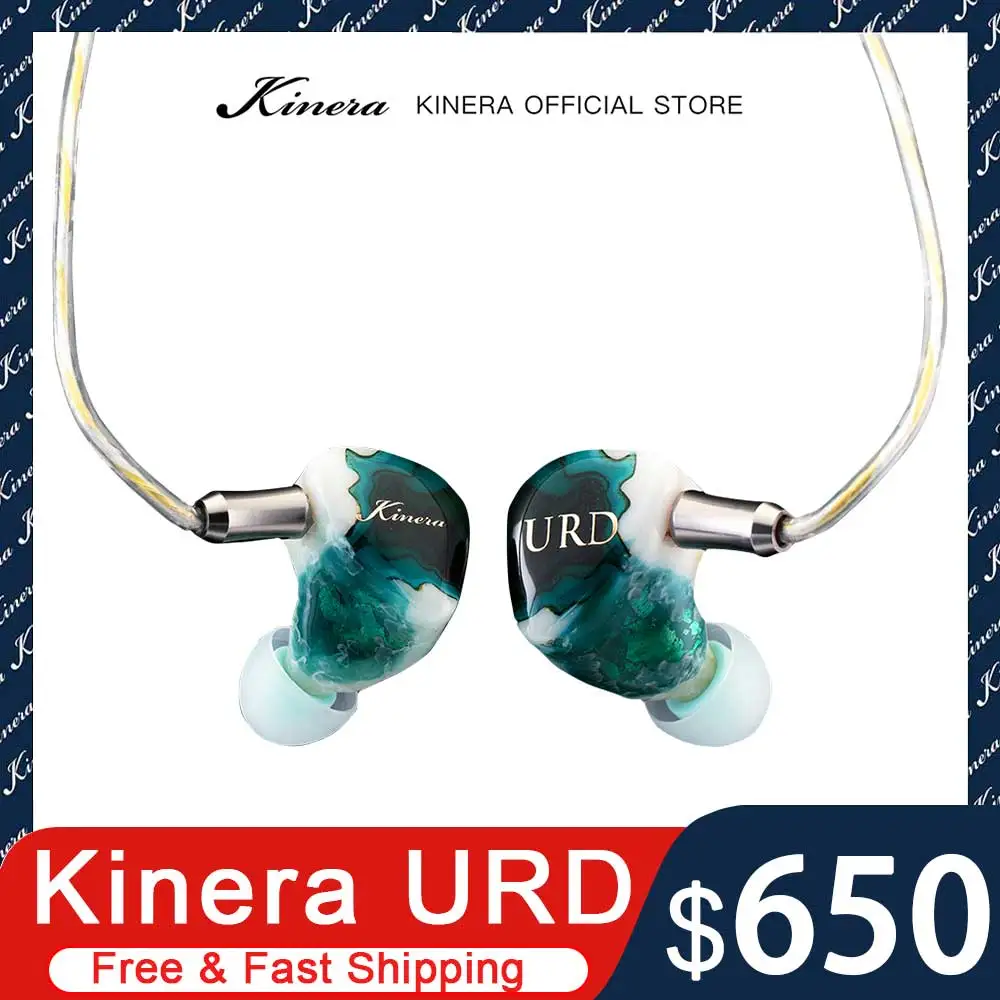 

Гибридные наушники-вкладыши Kinera URD 2DD + 1BA + 2EST с разъемом 2,5 3,5 4,4 мм и разъемом 2Pin 0,78 мм, съемный кабель, гарнитура