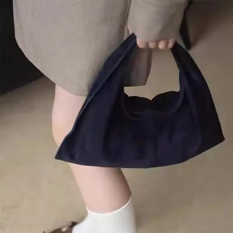 Ladies Top-handle Bag High-end Design Shoulder Crossbody Bag Vintage Commute Soft Matte Suede Leather Handbag for Autumn Winter