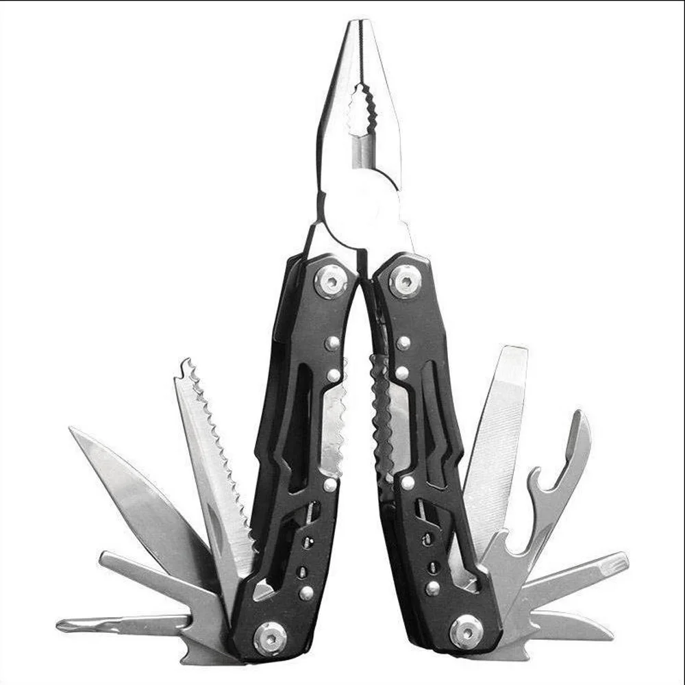 Multitool Steel Plier Folding Pliers All In one Camping Hiking Pocket Tool Set