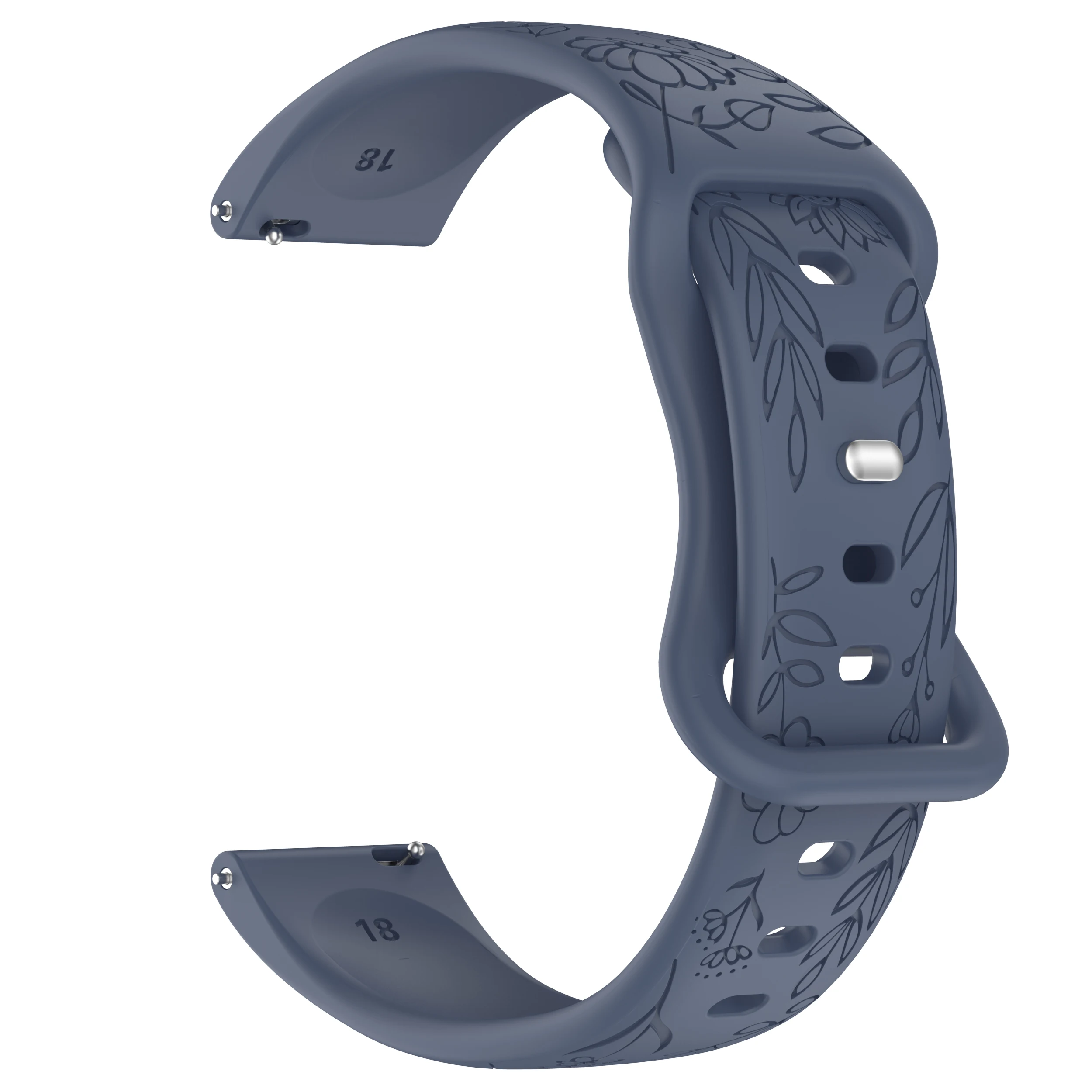 Elegant Silicone Watch Strap - Versatile Design
