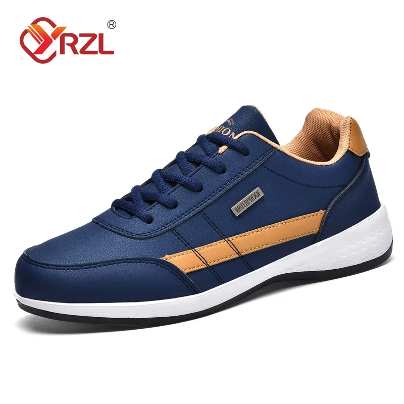 YRZLMenShoesSpringAutumnWaterproofWalkingSneakersLeisureMaleLeatherSportsShoesNon-SlipFootwearTennisforMen-AliExpress322