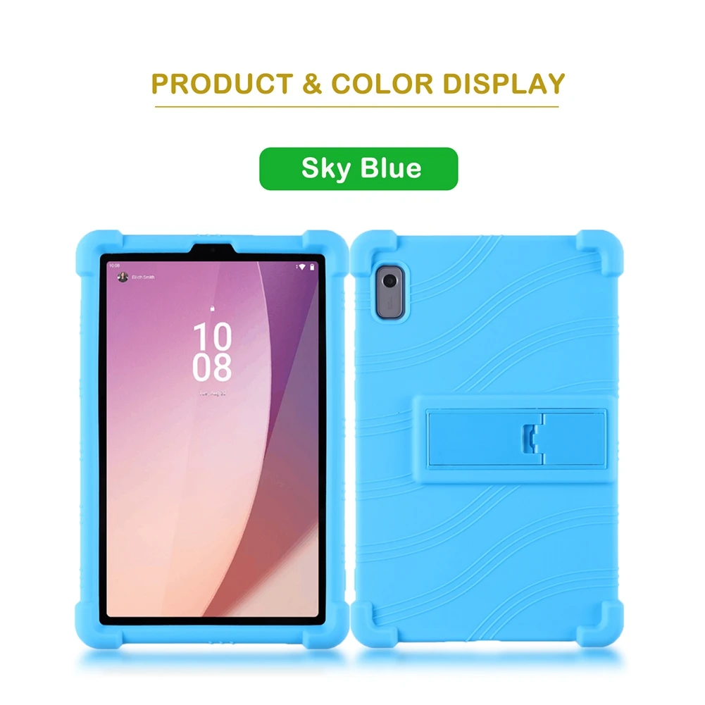 coque pour lenovo tab fu pouces antichoc silicone déclinaison support enfants tablettes couverture pour lenovo tab fundas