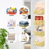 Storage Bag on Door Storage Bag, Multi-functional Fabric Hanging Bag Plush Toy Makeup Storage Suitable for Bedroom Dormitory 5
